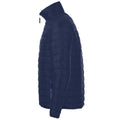 Navy - Side - SOLS Mens Ride Padded Water Repellent Jacket