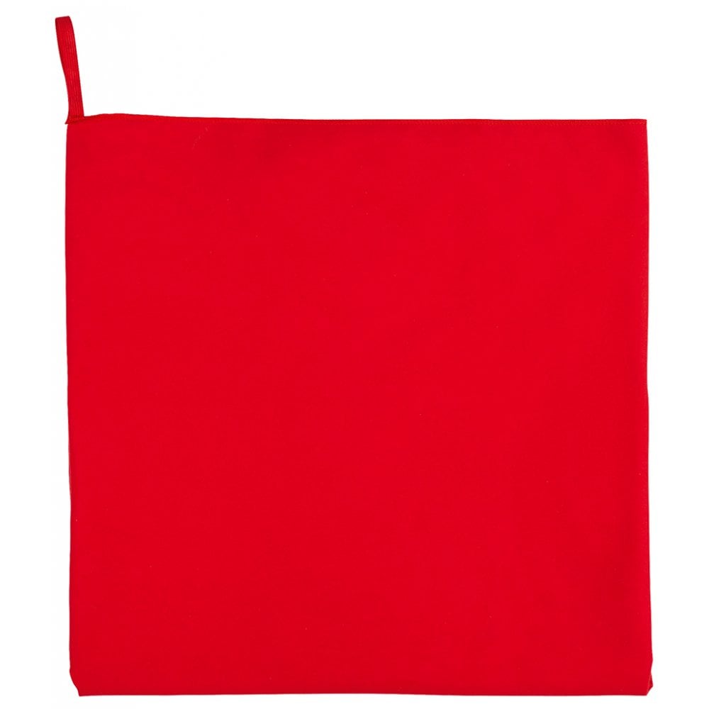 Red - Front - SOLS Atoll 70 Microfibre Bath Towel