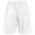 White - Back - SOLS Mens San Siro 2 Sport Shorts