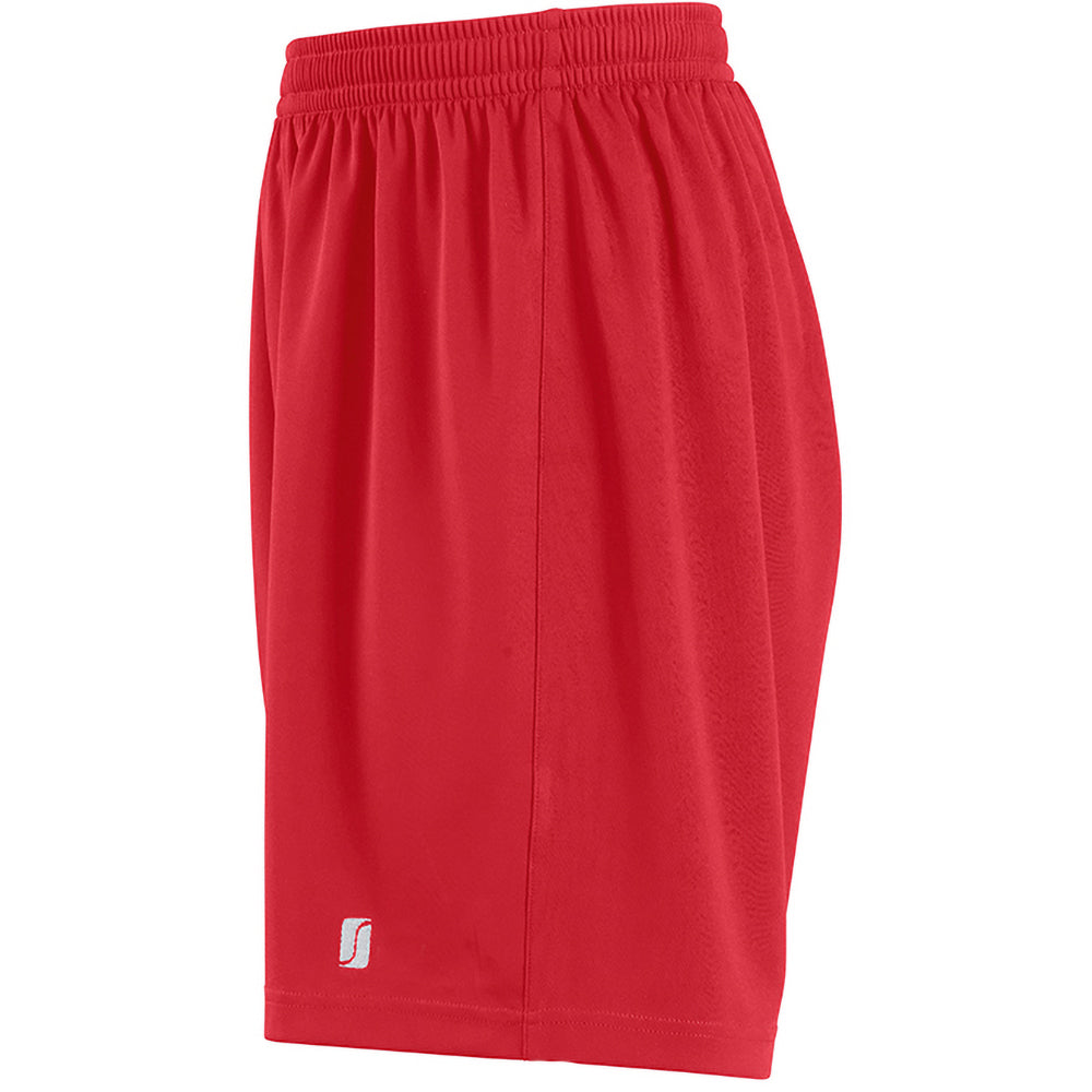 Red - Side - SOLS Childrens-Kids San Siro 2 Sport Shorts