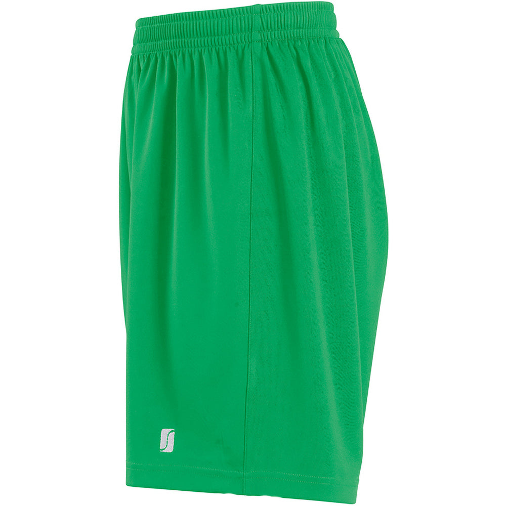 Bright Green - Side - SOLS Childrens-Kids San Siro 2 Sport Shorts