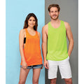Neon Orange - Back - SOLS Unisex Jamaica Sleeveless Tank - Vest Top