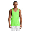 Neon Green - Back - SOLS Unisex Jamaica Sleeveless Tank - Vest Top