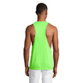 Neon Green - Side - SOLS Unisex Jamaica Sleeveless Tank - Vest Top