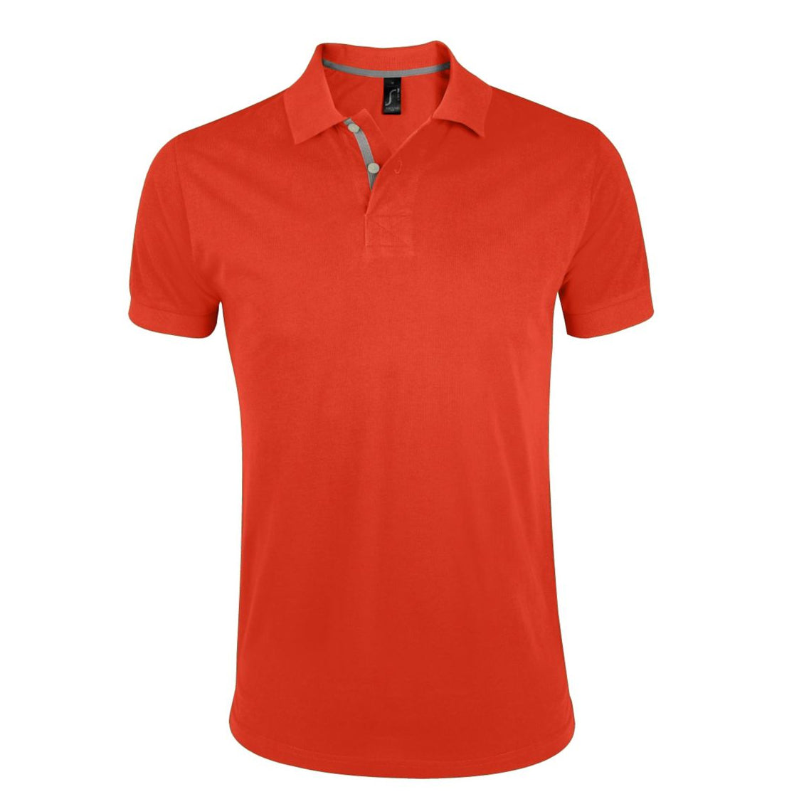 Burnt Orange - Front - SOLS Mens Portland Short Sleeve Pique Polo Shirt