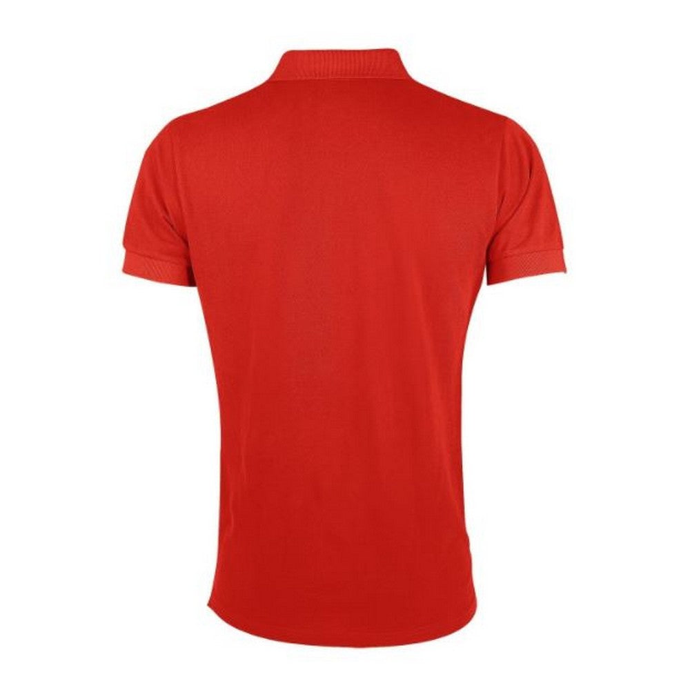 Burnt Orange - Side - SOLS Mens Portland Short Sleeve Pique Polo Shirt