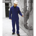 Navy - Back - Warrior Mens Stud Front Coverall