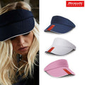 Navy-White - Back - Result Headwear Unisex Herringbone Sun Visor