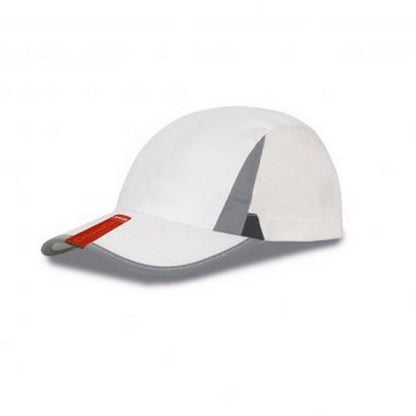 White-Black - Front - Spiro Unisex 2 Panel Sport Baseball Cap