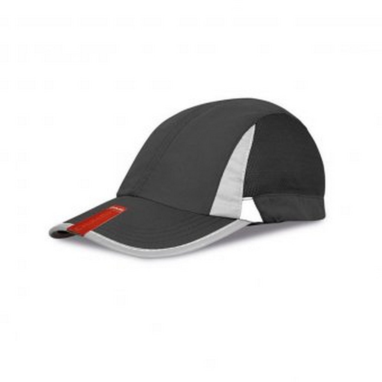 Black-White - Front - Spiro Unisex 2 Panel Sport Baseball Cap
