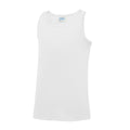 Arctic White - Front - AWDis Childrens-Kids Just Cool Sleeveless Vest Top