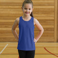 Royal - Back - AWDis Childrens-Kids Just Cool Sleeveless Vest Top