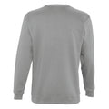 Grey Marl - Back - SOLS Mens Supreme Plain Cotton Rich Sweatshirt