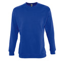 Royal Blue - Front - SOLS Mens Supreme Plain Cotton Rich Sweatshirt