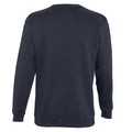 Navy - Back - SOLS Mens Supreme Plain Cotton Rich Sweatshirt