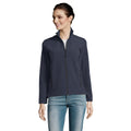 French Navy - Side - SOLS Womens-Ladies Race Full Zip Water Repellent Softshell Jacket
