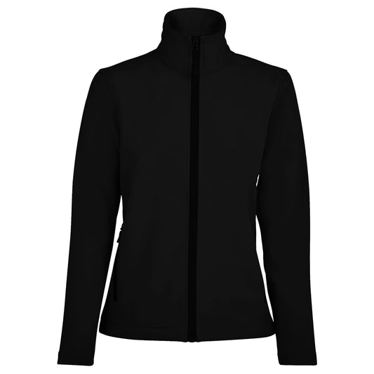 Black - Front - SOLS Womens-Ladies Race Full Zip Water Repellent Softshell Jacket