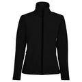 Black - Front - SOLS Womens-Ladies Race Full Zip Water Repellent Softshell Jacket