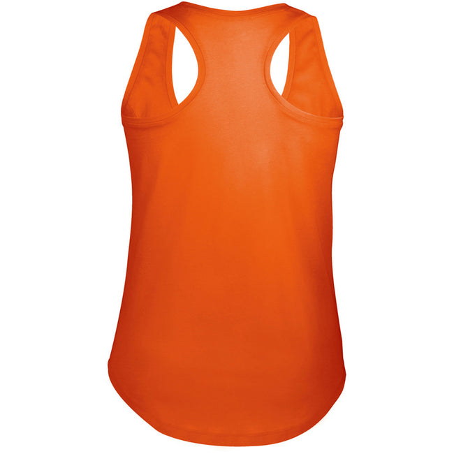 Burnt Orange - Back - SOLS Womens-Ladies Moka Plain Sleeveless Tank Top