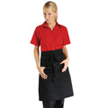 Black - Front - Dennys Unisex Adults Catering Waist Apron With Pocket