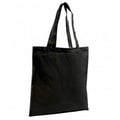 Black - Front - SOLS Zen Organic Cotton Tote-Shopper Bag