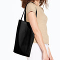 Black - Back - SOLS Zen Organic Cotton Tote-Shopper Bag