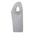 Grey Marl - Side - SOLS Womens-Ladies Melba Plain Short Sleeve T-Shirt