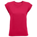 Dark Pink - Front - SOLS Womens-Ladies Melba Plain Short Sleeve T-Shirt