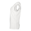 White - Side - SOLS Womens-Ladies Melba Plain Short Sleeve T-Shirt
