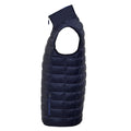 Navy - Side - SOLS Mens Wave Padded Water Repellent Bodywarmer-Gilet