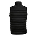 Black - Back - SOLS Mens Wave Padded Water Repellent Bodywarmer-Gilet