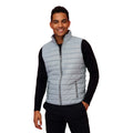 Metal Grey - Back - SOLS Mens Wave Padded Water Repellent Bodywarmer-Gilet