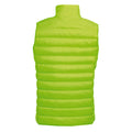 Neon Lime - Side - SOLS Mens Wave Padded Water Repellent Bodywarmer-Gilet