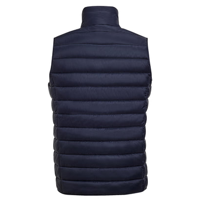 Navy - Back - SOLS Mens Wave Padded Water Repellent Bodywarmer-Gilet