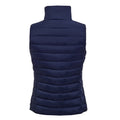 Navy - Back - SOLS Womens-Ladies Wave Padded Water Repellent Bodywarmer-Gilet