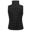 Black - Back - SOLS Womens-Ladies Wave Padded Water Repellent Bodywarmer-Gilet