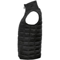 Black - Side - SOLS Womens-Ladies Wave Padded Water Repellent Bodywarmer-Gilet