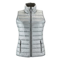 Metal Grey - Front - SOLS Womens-Ladies Wave Padded Water Repellent Bodywarmer-Gilet