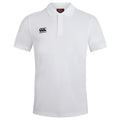 White - Front - Canterbury Mens Waimak Short Sleeve Pique Polo Shirt