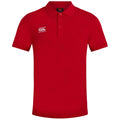 Red - Front - Canterbury Mens Waimak Short Sleeve Pique Polo Shirt