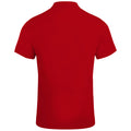 Red - Back - Canterbury Mens Waimak Short Sleeve Pique Polo Shirt