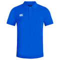 Royal - Front - Canterbury Mens Waimak Short Sleeve Pique Polo Shirt