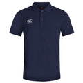 Navy - Front - Canterbury Mens Waimak Short Sleeve Pique Polo Shirt