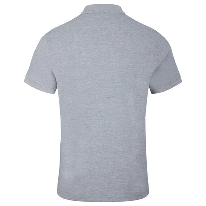 Grey Marl - Back - Canterbury Mens Waimak Short Sleeve Pique Polo Shirt