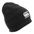 Black-White - Front - Canterbury Team Mens Winter Beanie Hat