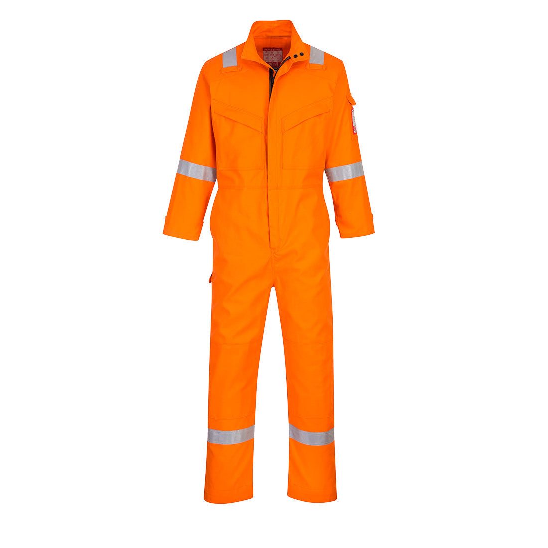Orange - Front - Portwest Mens Bizflame Flame Resistant Work Overall-Coverall