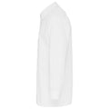 White - Side - Premier Mens Long Sleeve Fitted Poplin Work Shirt