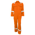 Orange - Front - Portwest Bizweld Iona Flame Resistant Work Overall-Coverall