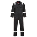 Black - Front - Portwest Bizweld Iona Flame Resistant Work Overall-Coverall