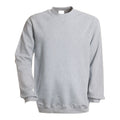Oxford Grey - Front - Kariban Mens Plain Crew Neck Sweatshirt